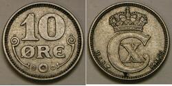 10 Ore 丹麦  克里斯蒂安十世 (1870 - 1947)