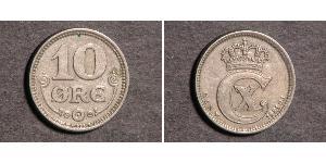 10 Ore 丹麦  克里斯蒂安十世 (1870 - 1947)