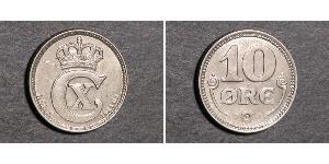 10 Ore 丹麦  克里斯蒂安十世 (1870 - 1947)