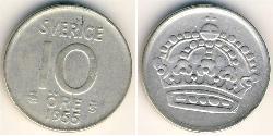 10 Ore 瑞典 銀 