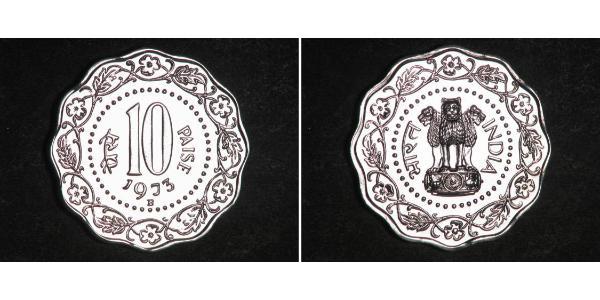 10 Paisa Indien (1950 - ) Aluminium 