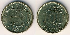 10 Penny Finlandia (1917 - ) Alluminio/Bronzo 