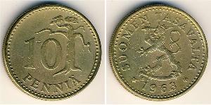 10 Penny Finlandia (1917 - ) Aluminio/Bronce 