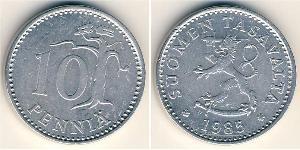 10 Penny Finland (1917 - ) Aluminium 