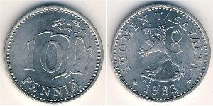 10 Penny Finland (1917 - ) Aluminium 