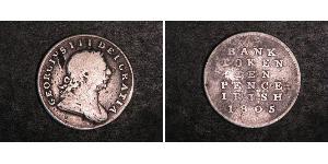 10 Penny Irlande (1922 - ) Argent George III (1738-1820)