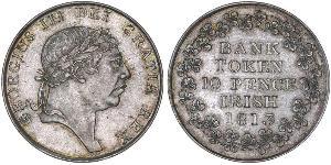 10 Penny Regno Unito di Gran Bretagna e Irlanda (1801-1922) Argento Giorgio III (1738-1820)