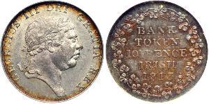 10 Penny Regno Unito di Gran Bretagna e Irlanda (1801-1922) Argento Giorgio III (1738-1820)