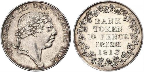 10 Penny Regno Unito di Gran Bretagna e Irlanda (1801-1922) Argento Giorgio III (1738-1820)