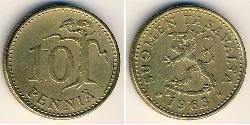 10 Penny Finnland (1917 - ) Bronze/Aluminium 