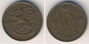 10 Penny Finlandia (1917 - ) Cobre 