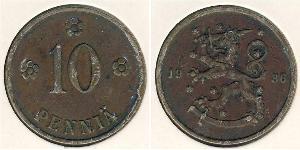 10 Penny Finlandia (1917 - ) Cobre 