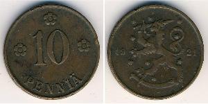 10 Penny Finlandia (1917 - ) Cobre 