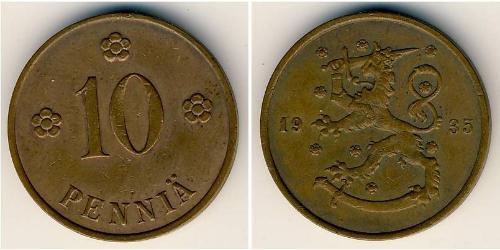 10 Penny Finlandia (1917 - ) Cobre 