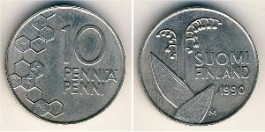 10 Penny Finland (1917 - ) Copper/Nickel 