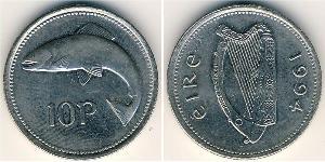 10 Penny Ireland (1922 - ) Copper/Nickel 