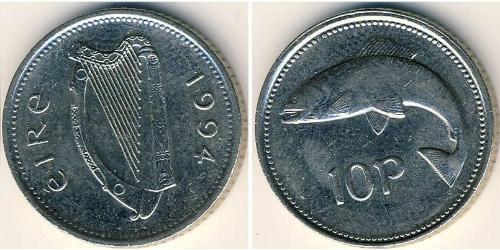 10 Penny Ireland (1922 - ) Copper/Nickel 