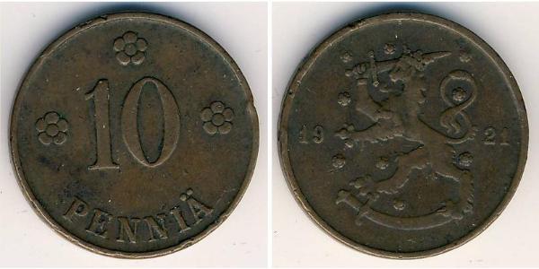 10 Penny Finlande (1917 - ) Cuivre 