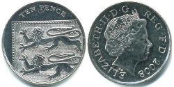 10 Penny Vereinigtes Königreich (1922-) Kupfer/Nickel Elizabeth II (1926-2022)