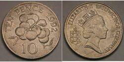 10 Penny Guernsey  Isabel II (1926-2022)