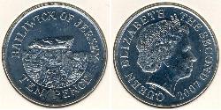 10 Penny Isola di Jersey  