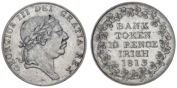 10 Penny 大不列颠及爱尔兰联合王国 (1801 - 1922) 銀 喬治三世 (1738-1820)