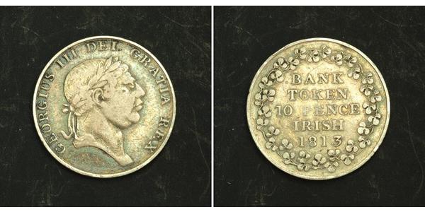 10 Penny 大不列颠及爱尔兰联合王国 (1801 - 1922) 銀 喬治三世 (1738-1820)