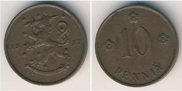 10 Penny 芬兰 銅 