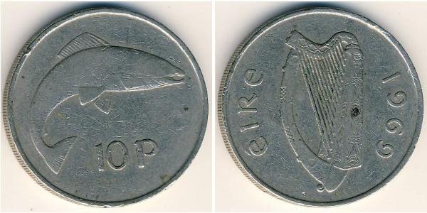 10 Penny 爱尔兰共和国 銅/镍 