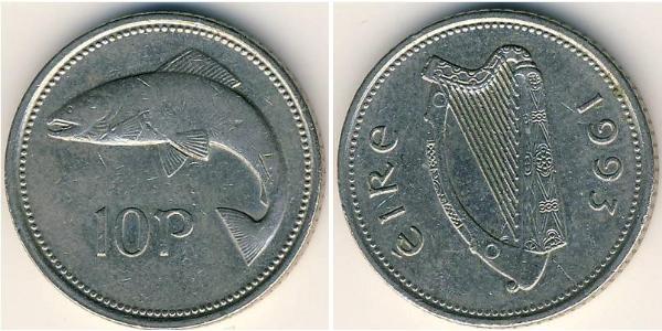 10 Penny 爱尔兰共和国 銅/镍 
