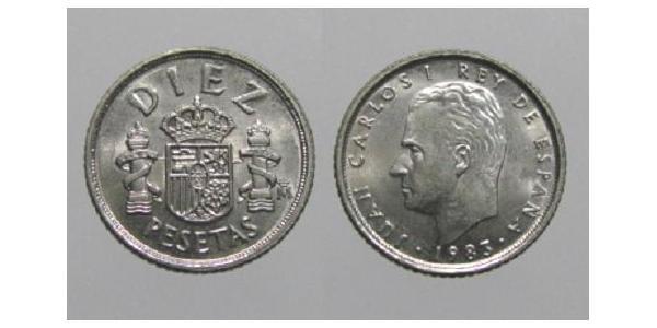 10 Peseta Royaume d’Espagne (1976 - ) Cuivre/Nickel Juan Carlos I (1938 - )