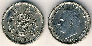 10 Peseta Reino de España (1976 - ) Kupfer/Nickel Juan Carlos I (1938 - )