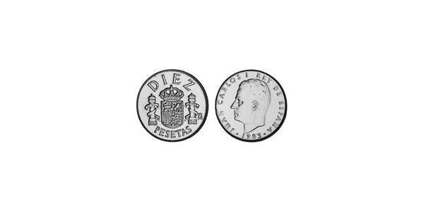 10 Peseta Reino de España (1976 - ) Kupfer/Nickel Juan Carlos I (1938 - )