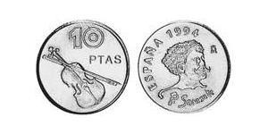 10 Peseta Regno di Spagna (1976 - ) Rame/Nichel 