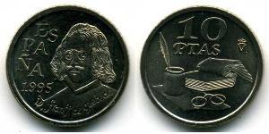 10 Peseta Regno di Spagna (1976 - ) Rame/Nichel Juan Carlos I (1938 - )