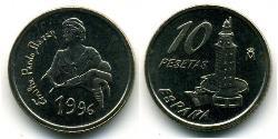 10 Peseta 西班牙 镍/銅 