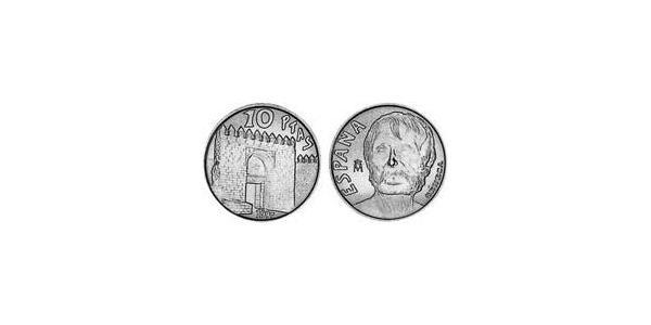 10 Peseta 西班牙 銅/镍 塞內卡