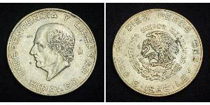 10 Peso Mexique (1867 - ) Argent Miguel Hidalgo