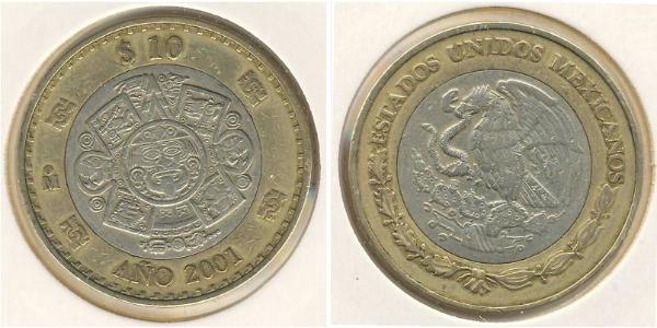 10 Peso Mexique (1867 - ) Bilame 