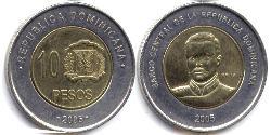10 Peso République dominicaine Bilame 