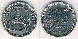 10 Peso Argentinien (1861 - ) Cuivre/Nickel 