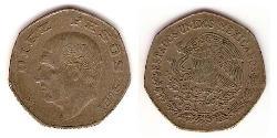 10 Peso Mexique (1867 - ) Cuivre/Nickel 