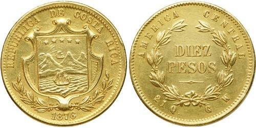 10 Peso Costa Rica Gold 