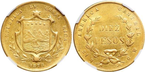 10 Peso Costa Rica Gold 