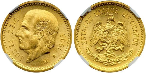 10 Peso Mexiko (1867 - ) Gold Miguel Hidalgo