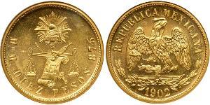 10 Peso United Mexican States (1867 - ) Gold 