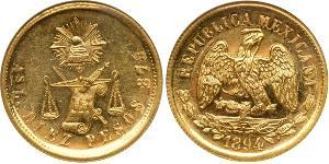 10 Peso United Mexican States (1867 - ) Gold 