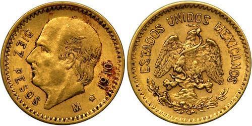 10 Peso United Mexican States (1867 - ) Gold Miguel Hidalgo