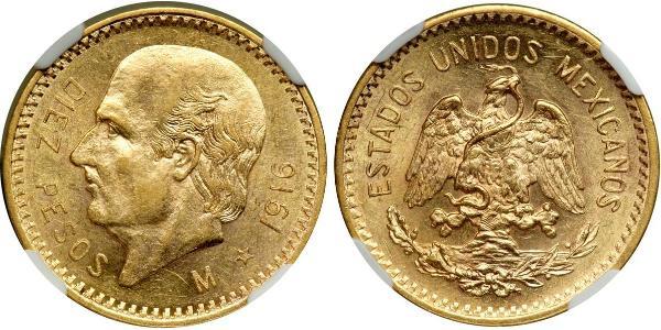 10 Peso United Mexican States (1867 - ) Gold Miguel Hidalgo