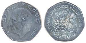 10 Peso Mexiko (1867 - ) Kupfer/Nickel 